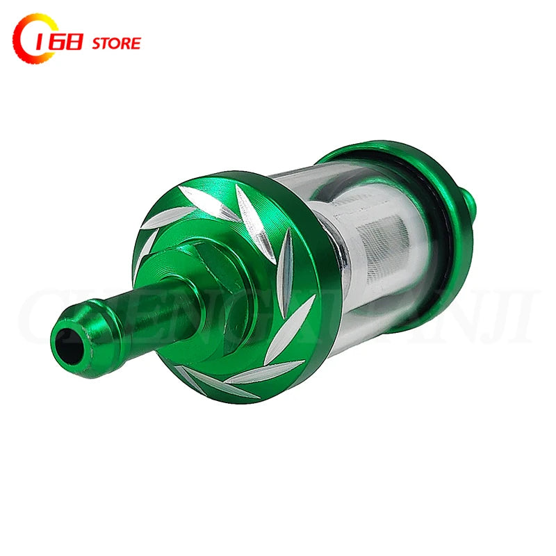 8mm CNC Motorcycle Gas Fuel Gasoline Oil Filter Moto Accessories For ATV Pit Bike Car Motorcycle Oil Cup Universal Accessories