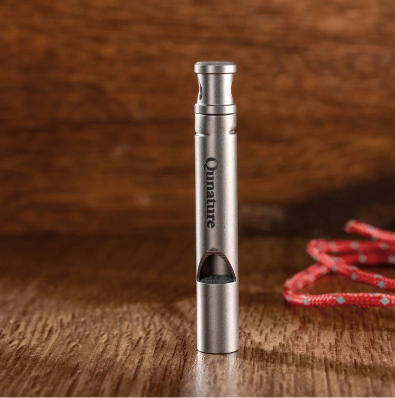 Notfall Aluminium Sicherheits-Pfeife für Wandern, Camping & Outdoor