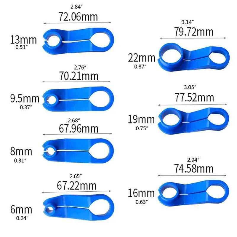 7Pcs Ensemble d’outils de déconnexion de ligne d’alimentation AC pour transmission car, ligne d’huile de refroidissement, déconnexion rapide, outils de retrait de ligne d’alimentation