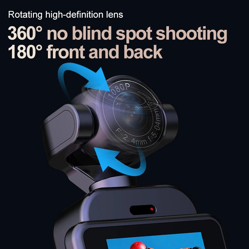 360° Handheld Chest Mount Action Camera 1080P WiFi
