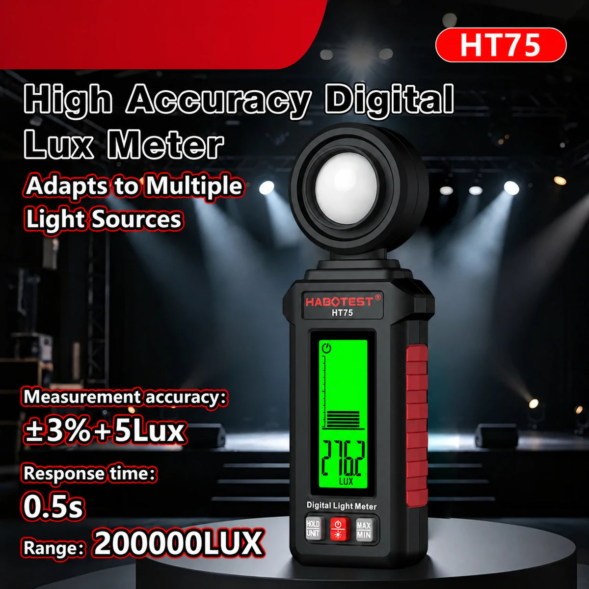 HT75 Handheld Digital Light Meter