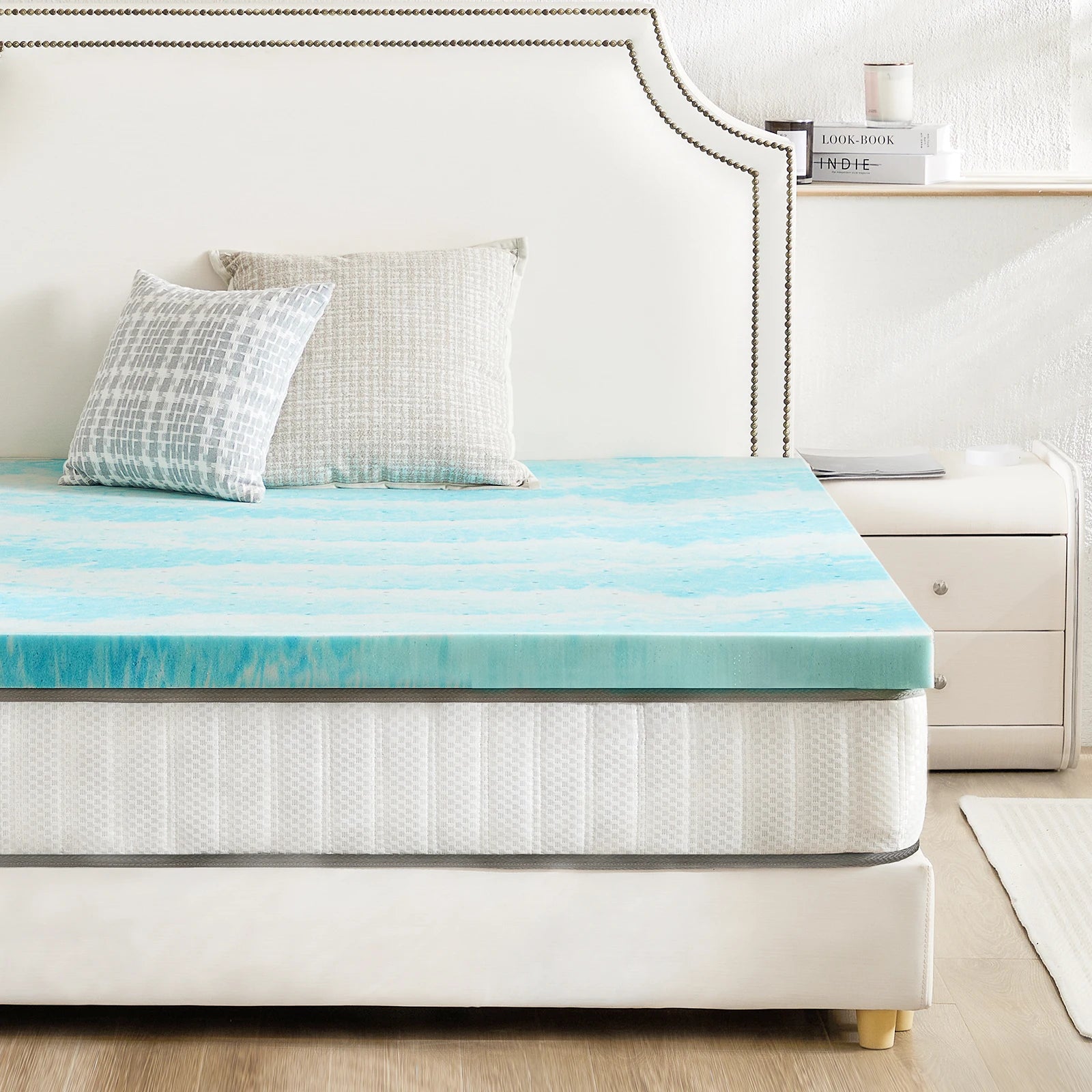 Queen Memory Foam Madras Topper 2–3 Tommer Gel Kølende Blød Seng