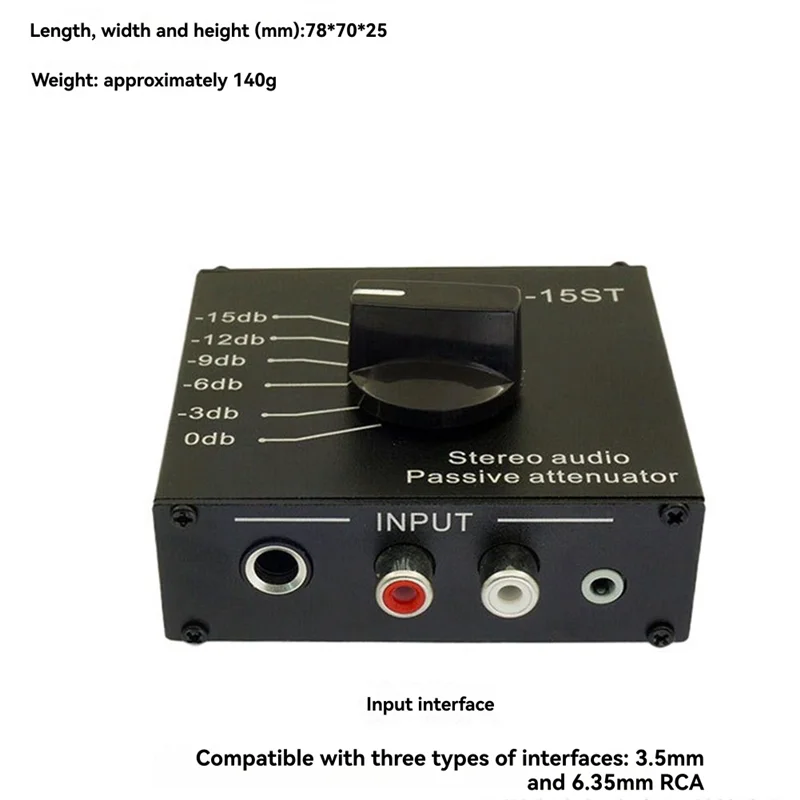 Attenuator audio stereo pasiv