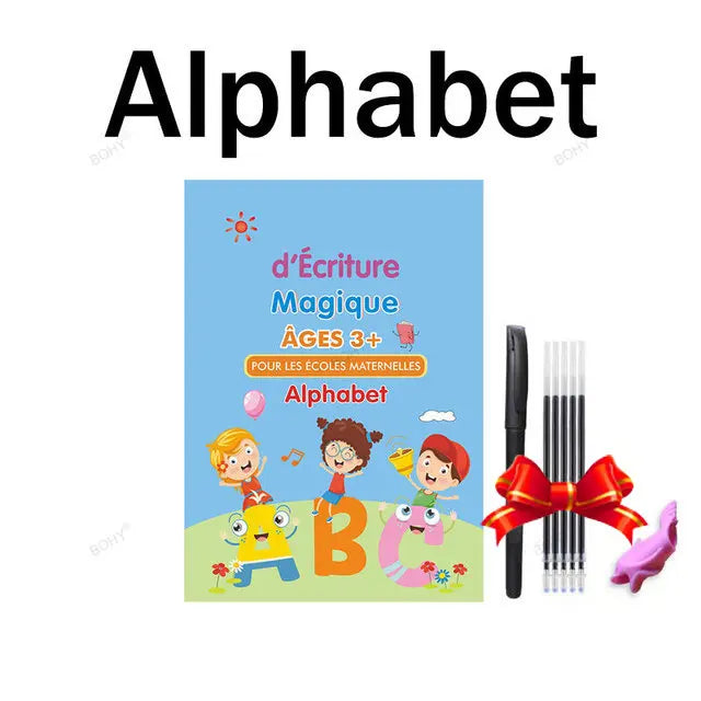 Grooved Handwriting Practice Books, Language Options