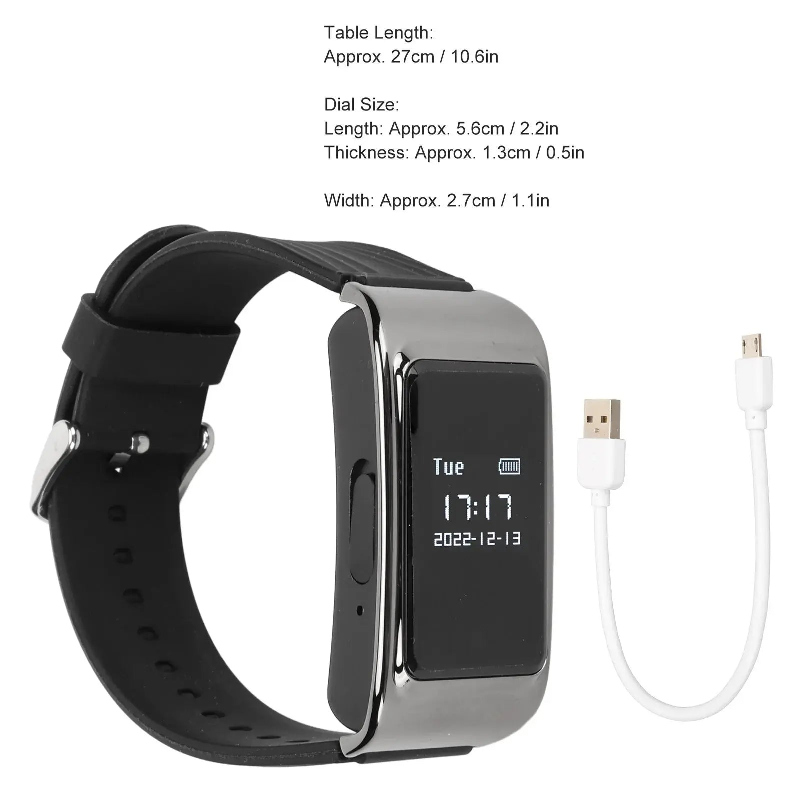 Camera Recorder Watch Recorder Watch HD Noise Reduction Voice Activated Sweat Proof Camera Recorder Bracelet for Meeting Speech Spy-shop.com