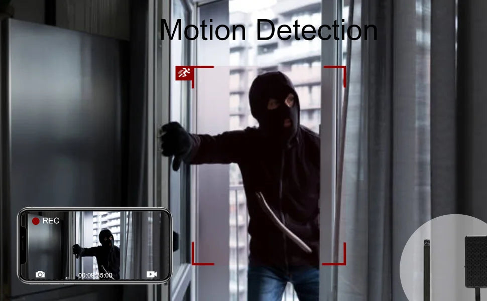 Mini WiFi Security Camera 1080P with Motion Detection & App View