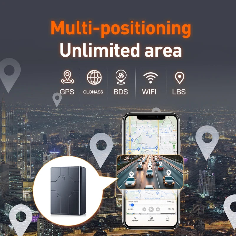4G GPS Car Locator 20000mAh/10000mAh/6000mAh GPS Car Tracker Vibration Anti-Theft Geo-fence Alarm with Free APP