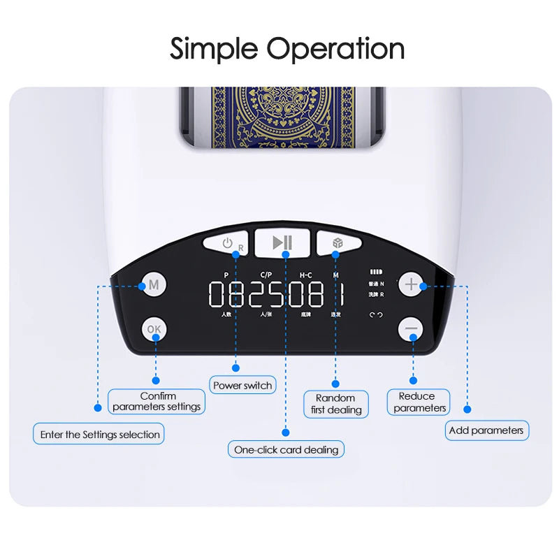 Rechargeable Automatic Playing-Card Dealer