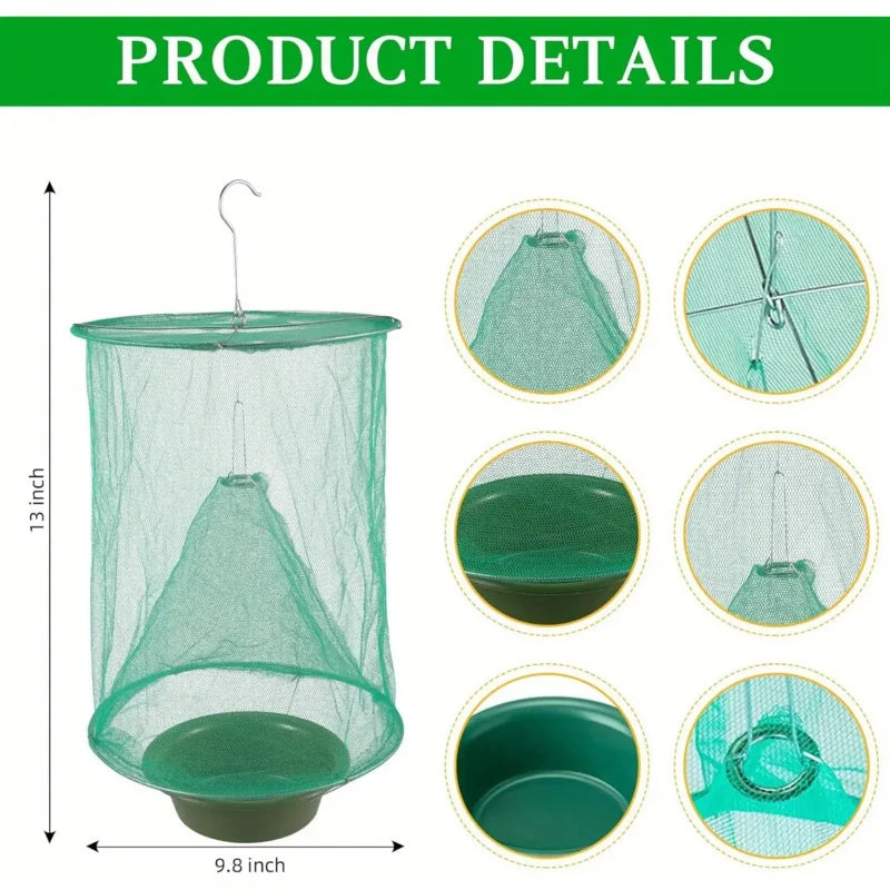 Hanging Reusable Fly Traps - Pack Options