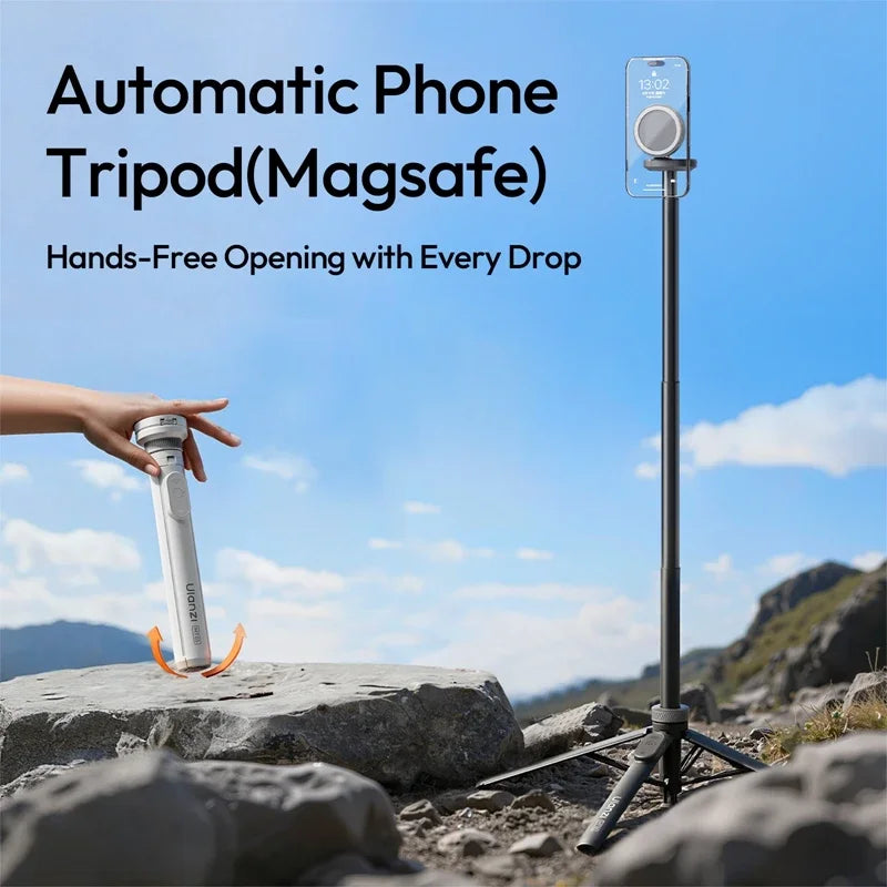 MagSafe Phone Tripod with Bluetooth Remote 1500mm Selfie Stick
