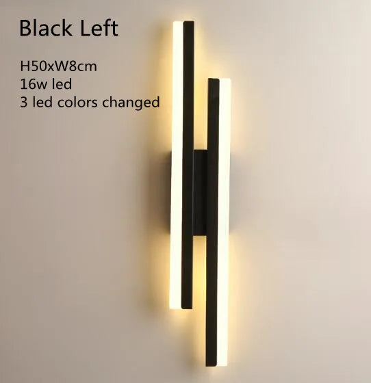 Aplique de parede LED com luz regulável, 50 cm
