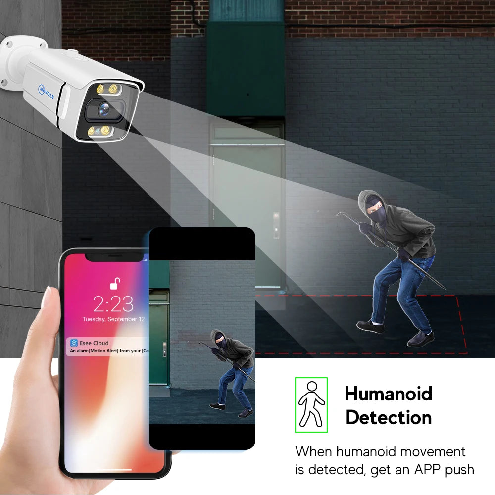 8CH PoE Security Camera System 5MP/8MP NVR Kit with Two-Way Audio