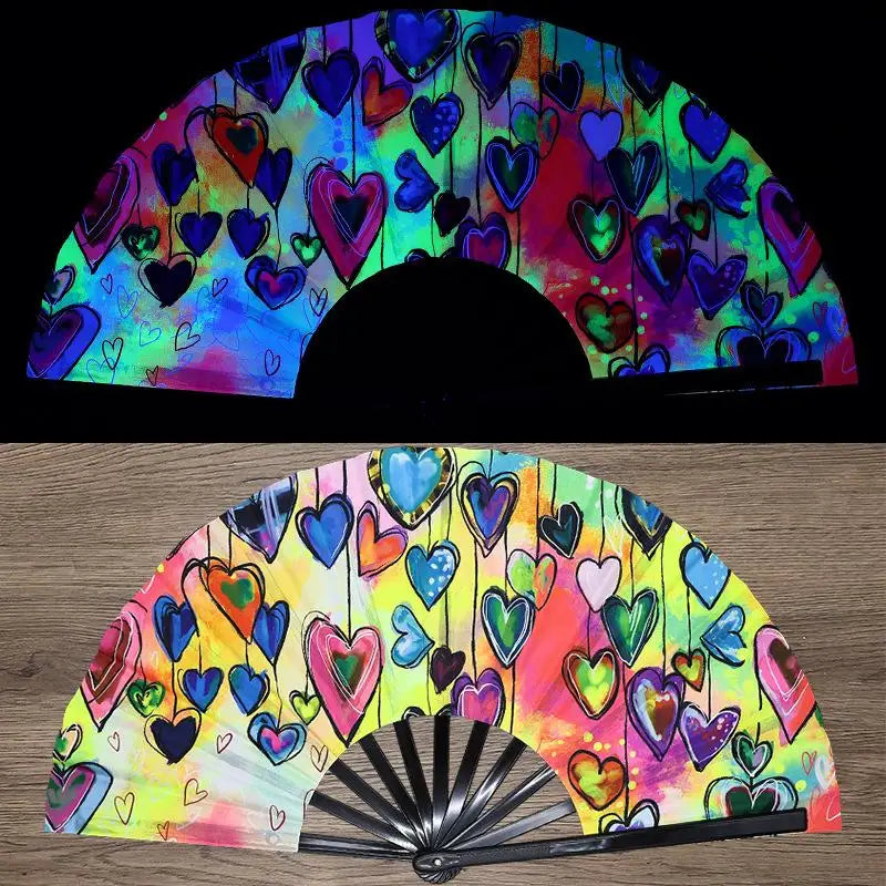 UV-Printed Bamboo Folding Performance Fan