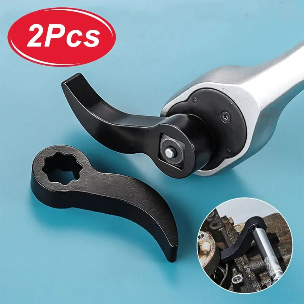 2Pcs Outil de démontage d’angle de voiture demi-essieu Barres d’adaptation de levage et de guidage Adaptateur de barre Ajuste 1/2 Ratchet pour le démontage des essieux Outil de réparation