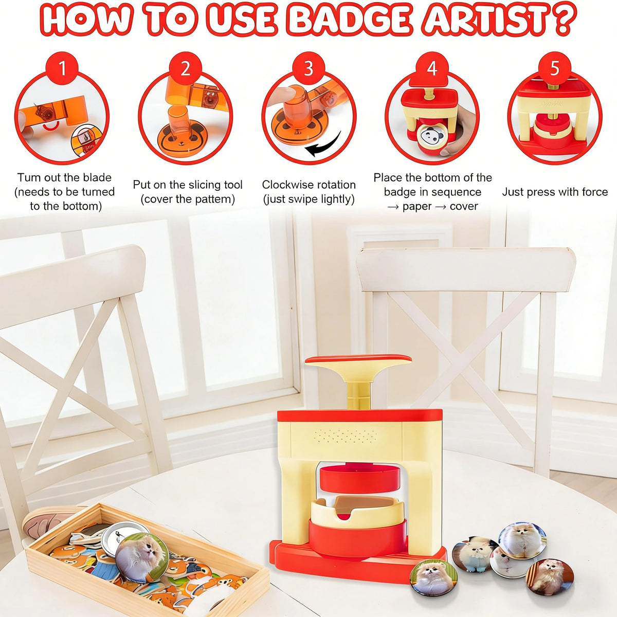55mm Badge Maker - Machine and Refill Options