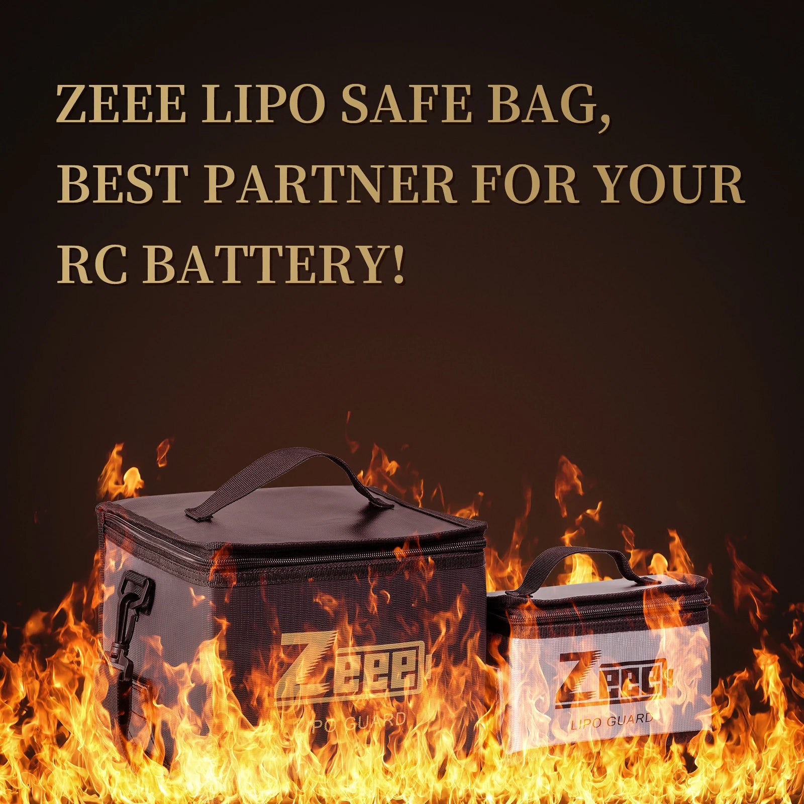 Zeee Fireproof LiPo Battery Safety Bag Set