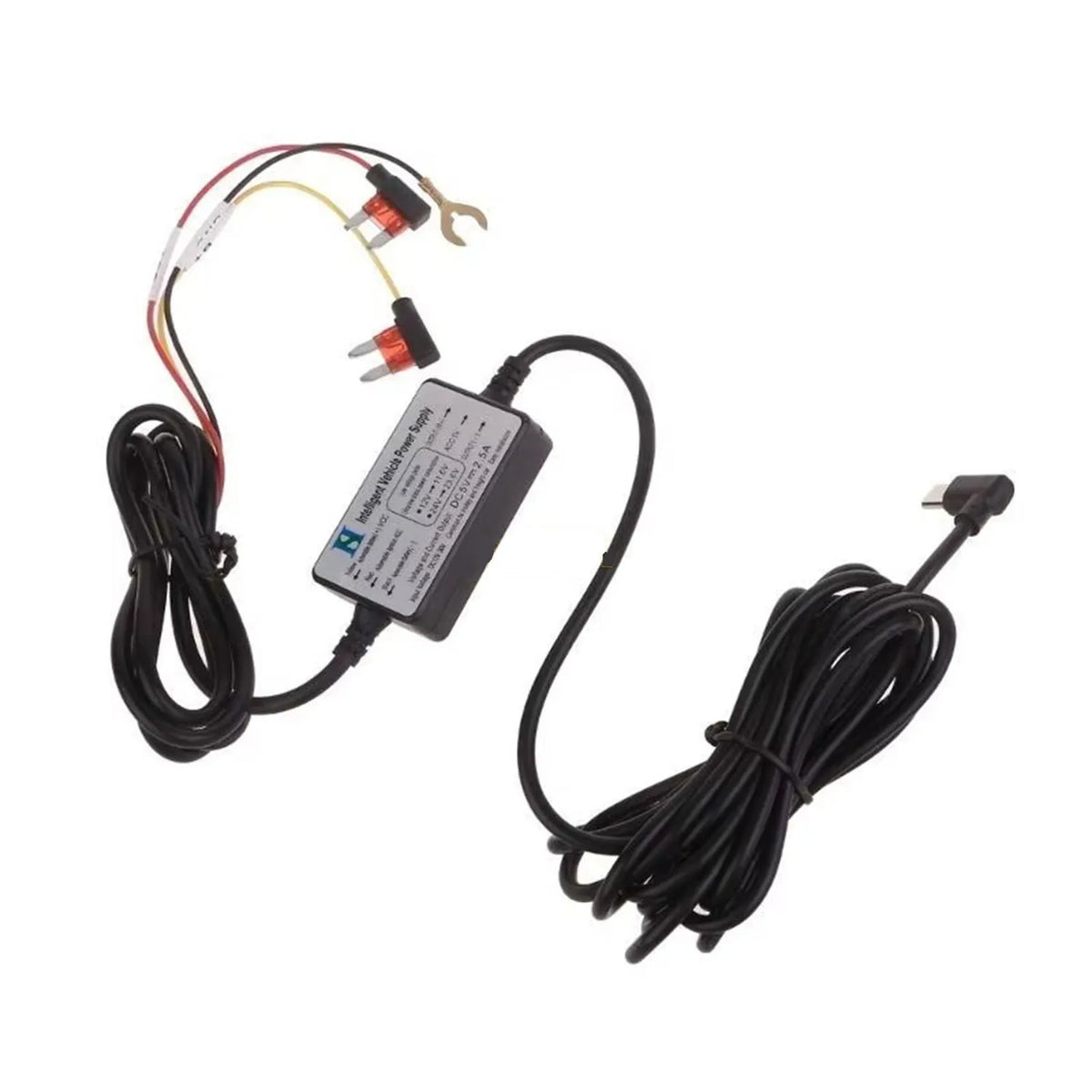 USB-C Dash Camera Hardwire Kit - 12/24 V to 5 V