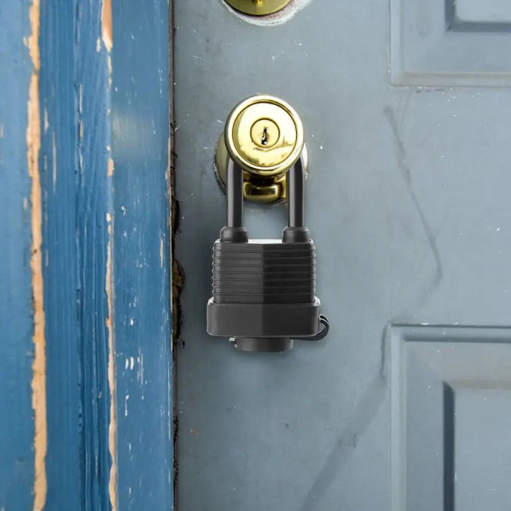Plastic-Covered Keyed Padlock