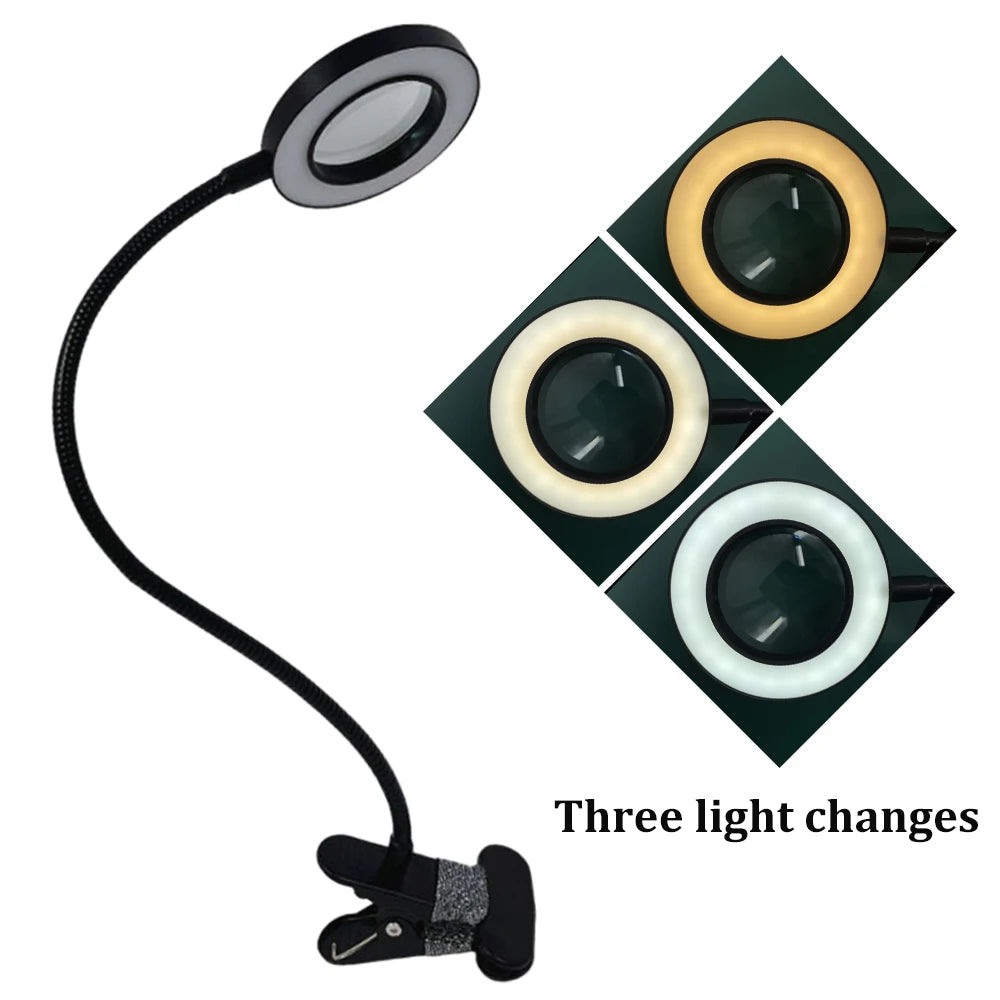 Lunettes loupe LED à clipser 5X