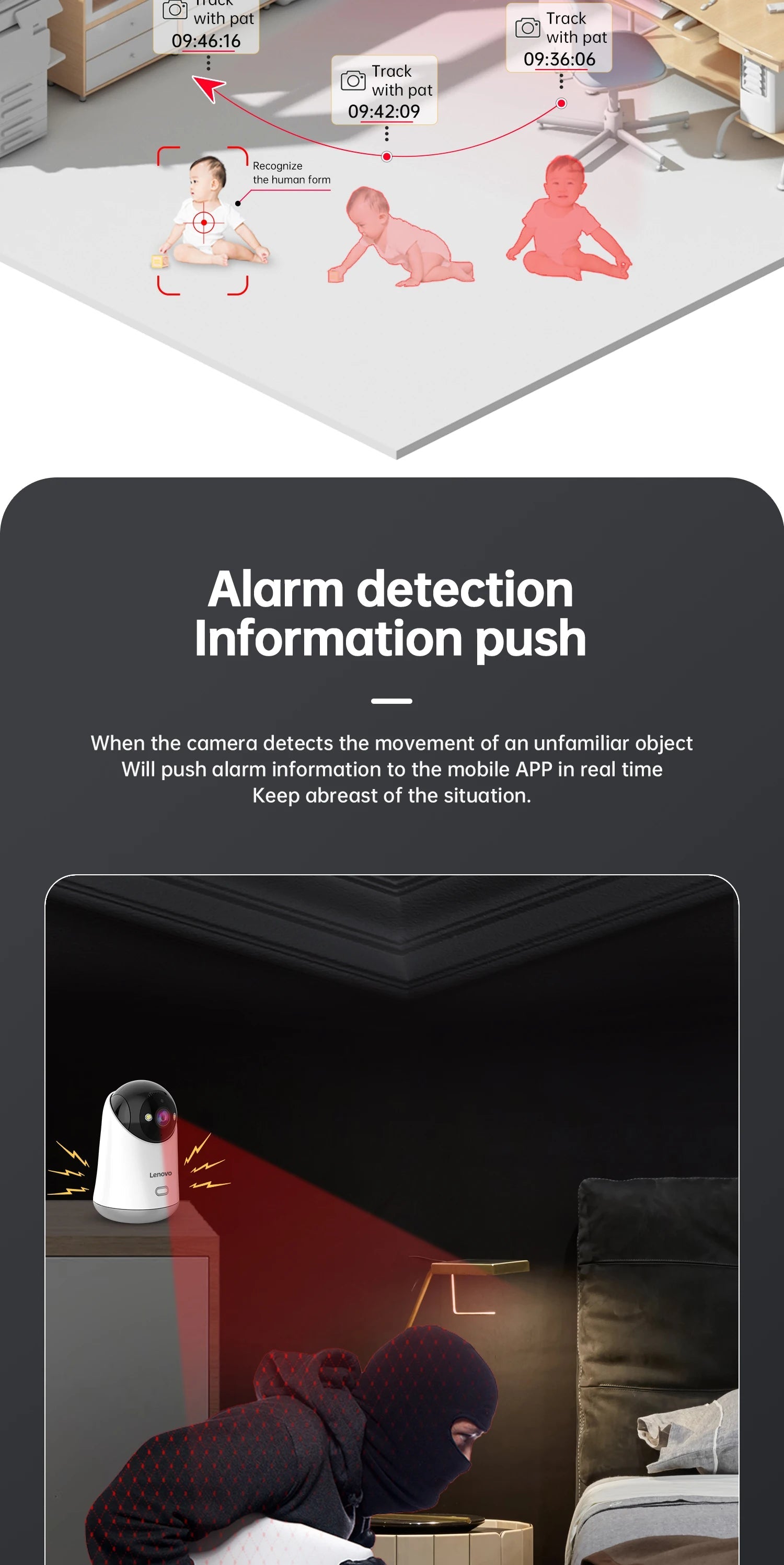 Lenovo 5MP WiFi Camera Smart Home Indoor IP Camera Full Color Night Auto Tracking Security CCTV Surveillance Baby Monitor