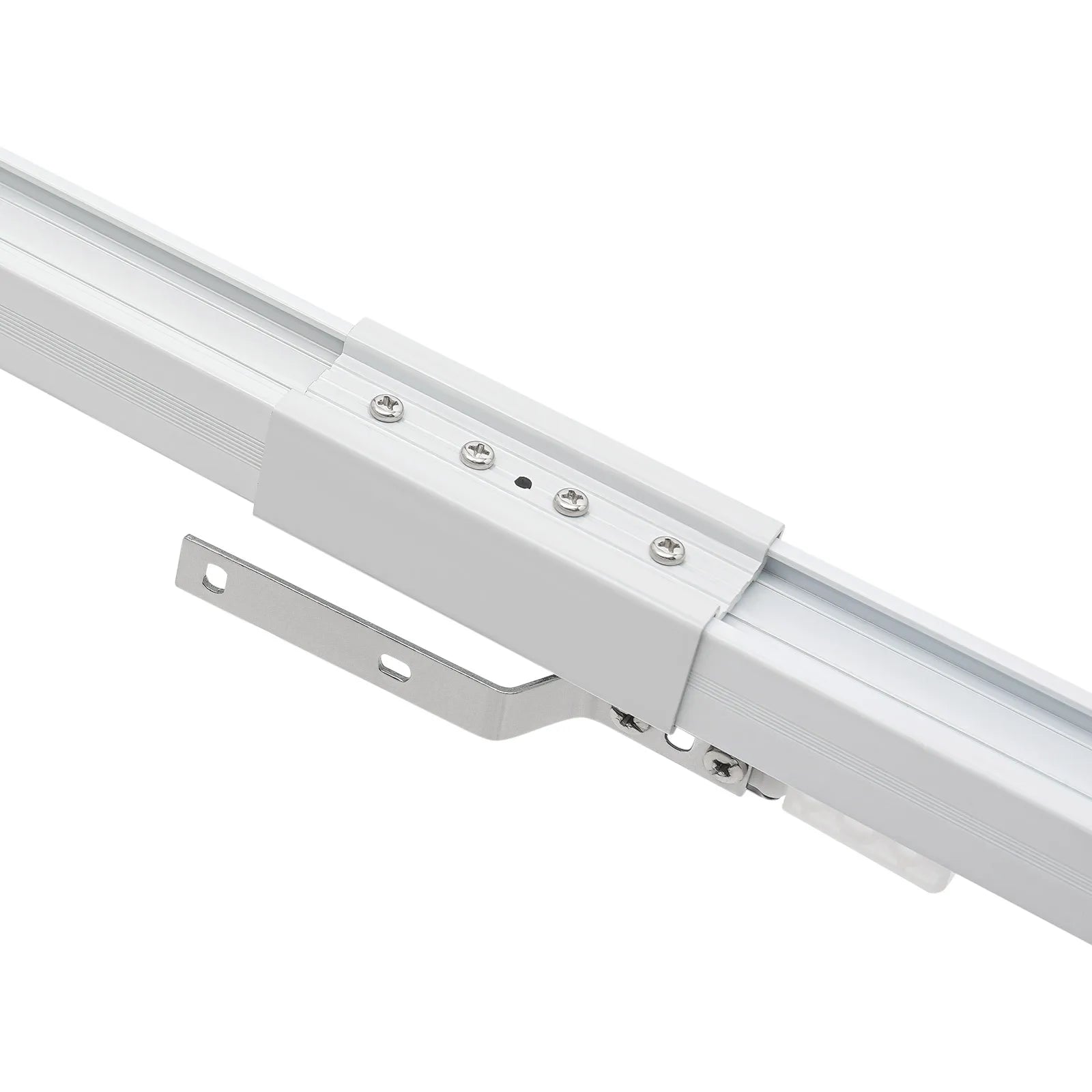 Smart Motorized Curtain Track with Remote, Timer & Quiet 13ft Rail