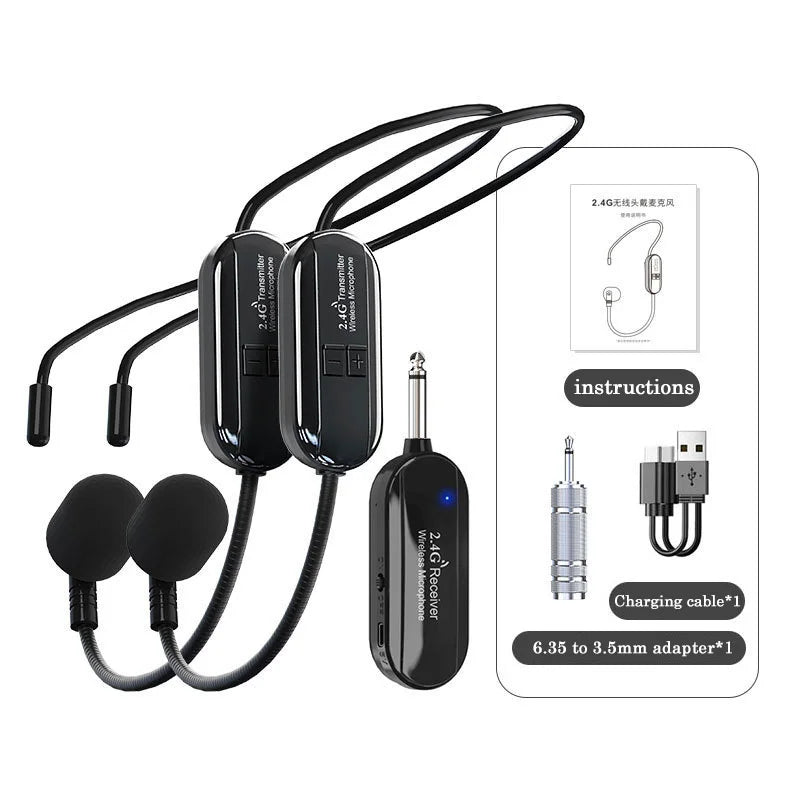 2.4 GHz Wireless Headset Microphone System