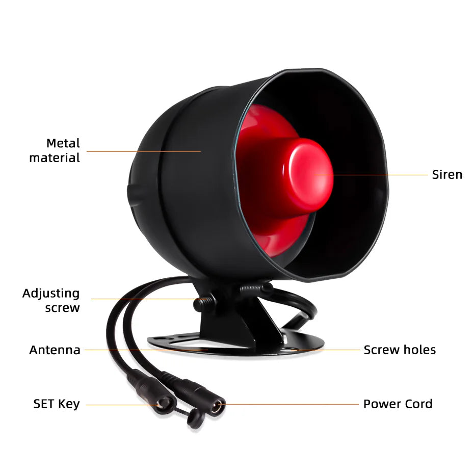 KERUI WIFI Siren Alarm System 110db Loudly Speaker Burglar Home Security Alarm Work With Tuya Smart Motion Sensor for House