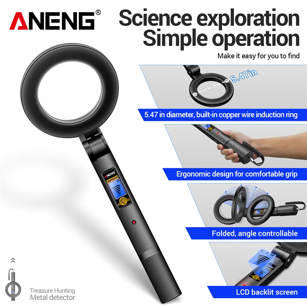 DM3005B Handheld Metal Detector with LCD