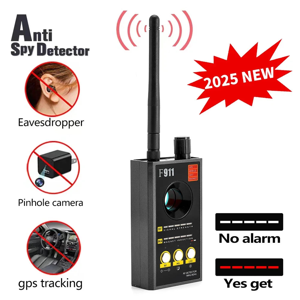 F911 Hidden Camera Detectors, Spy Detector, Bug and GPS Detector, Security Camera Finder, Infrared Scanner