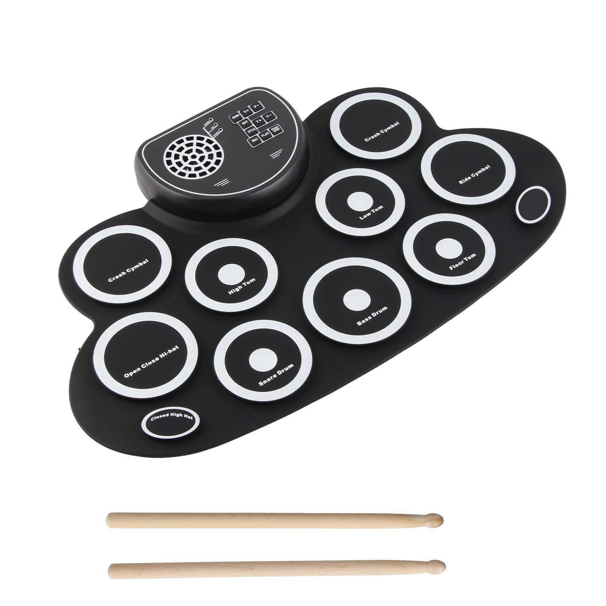 Aufwickelbares elektronisches Schlagzeug-Pad-Set