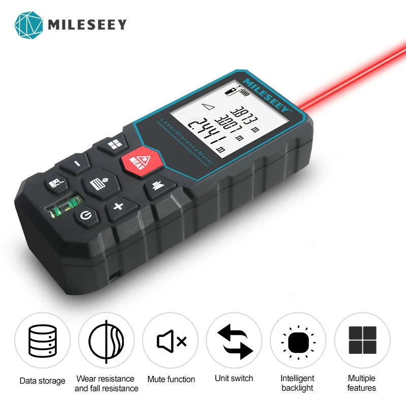 Digital laseravståndsmätare med modellval