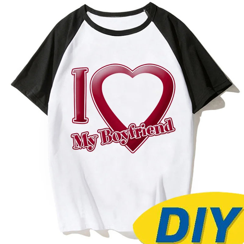 T-shirt da donna I Love My Boyfriend – Opzioni di stile