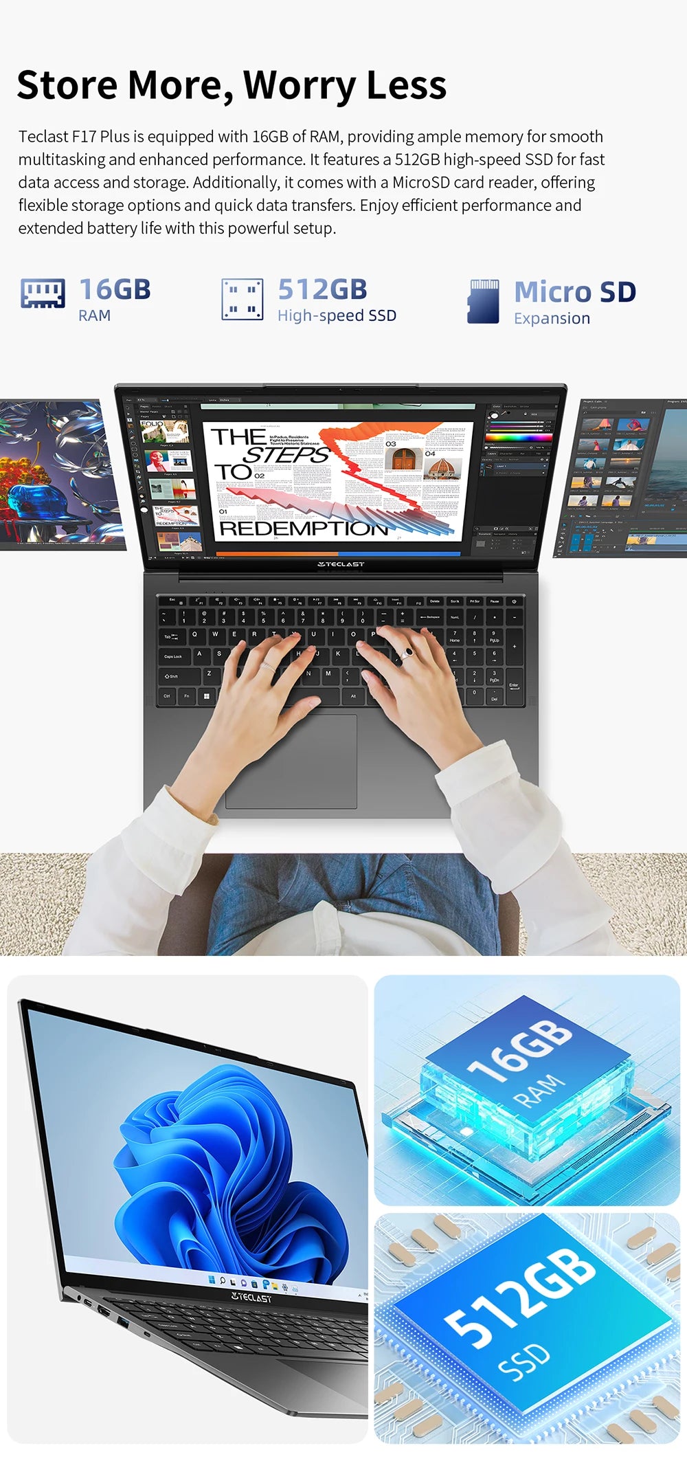 Teclast F17Plus Laptop 17.3 ίντσες