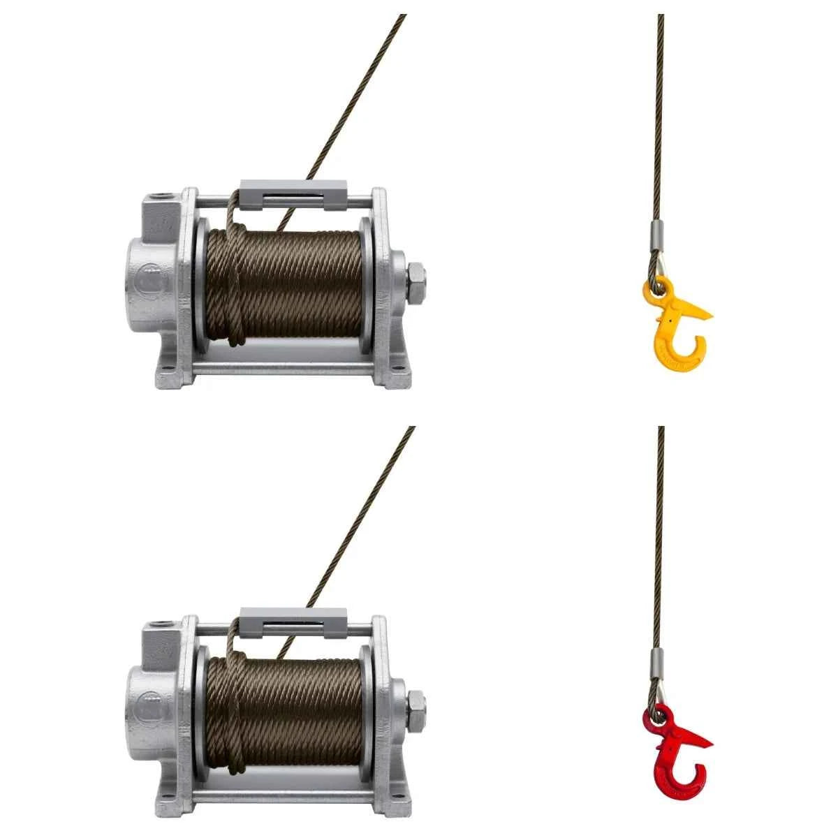 3/8in*75FT Steel Winch Cable, Steel Core Rope, Heavy Duty Wire Rope Cable With Self-locking Hook,Rated Load 1.12T