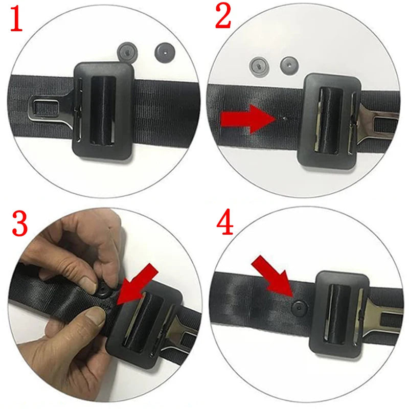 2-20Pcs Auto-Sicherheits-Gurtband-Gurt-Sperre Clip Befestigungsgurt Innenausstattung Schwarz Grau Beige 3 Farben