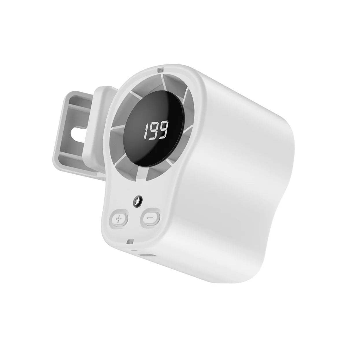 Tragbarer Clip-on-Ventilator mit LED-Licht