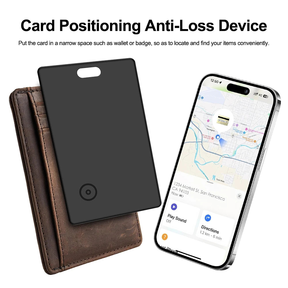 Tökéletesen vékony Find My Card nyomkövető a pénztárcáért VAT táskáért útlevél hátizsák fogantyú utazótáska laptop iOS csak Apple Bluetooth Anti Lost Locator Devi