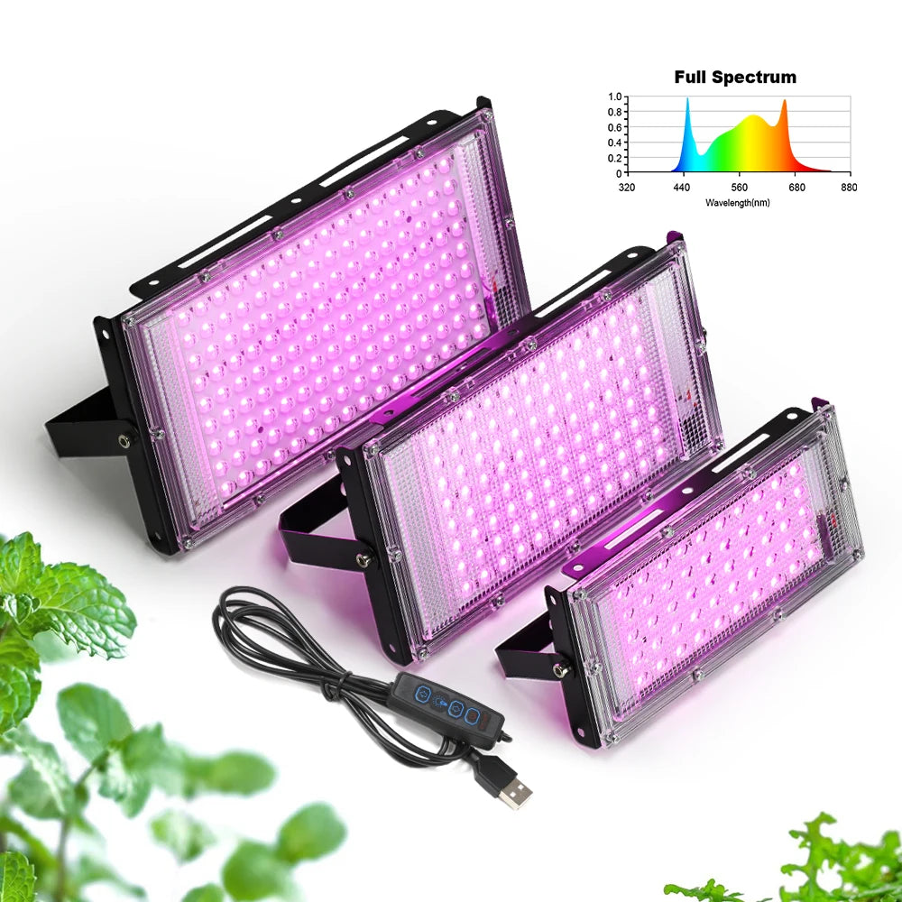 Lampada LED per la coltivazione con staffa regolabile, 3 misure