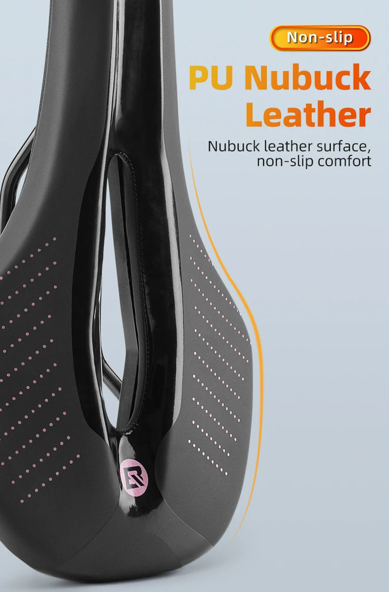 Breathable Bicycle Saddle with Ergonomic Cutout for Long Rides