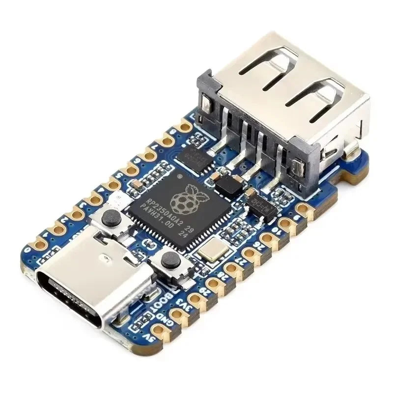 RP2350A Pico 2 Development Board with USB-A and One-Click DFU