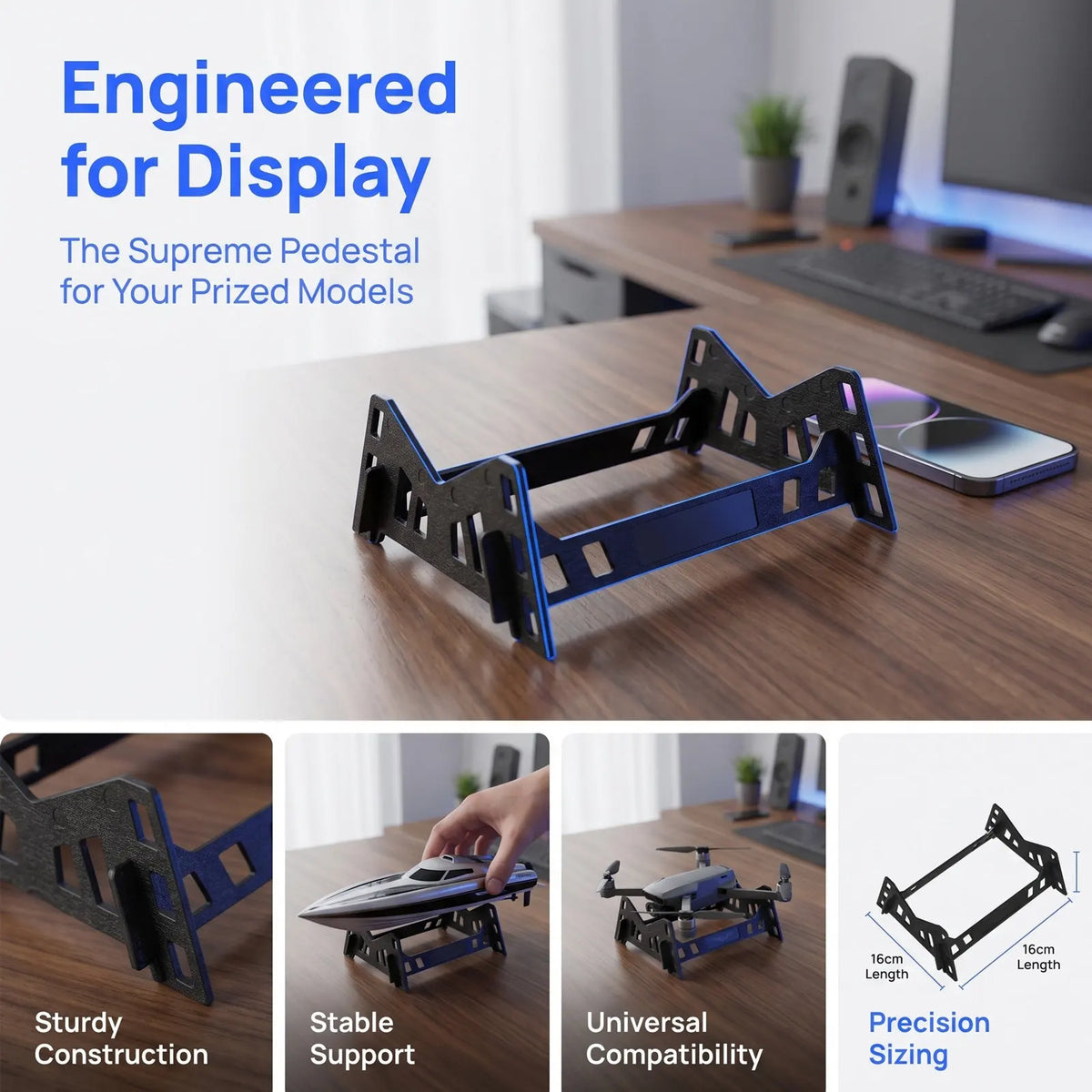 RC Boat Display Stand - 16 cm