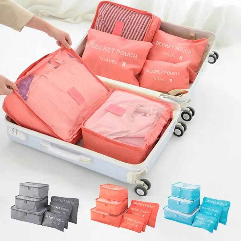 Travel Packing Bags - Set of 6