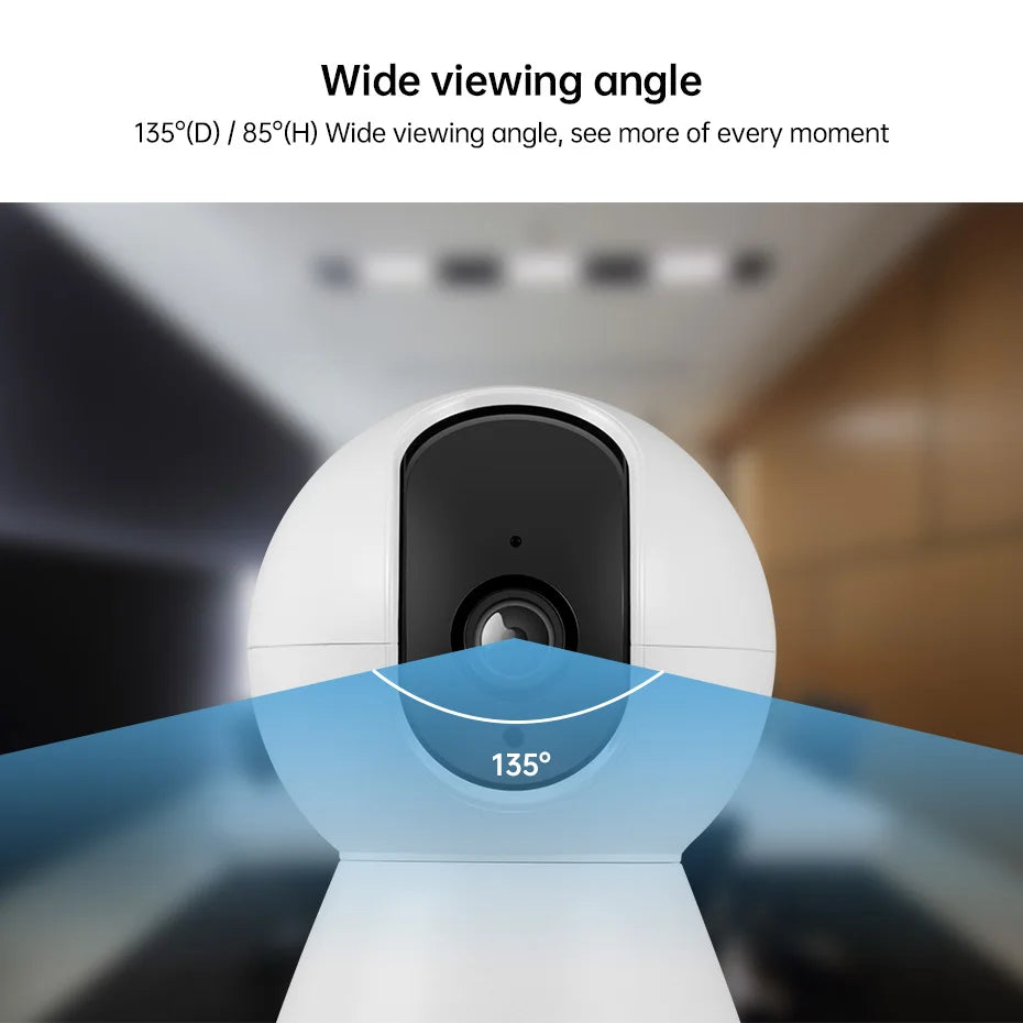 Mini Indoor Wireless 5MP WiFi IP Camera with Auto Tracking