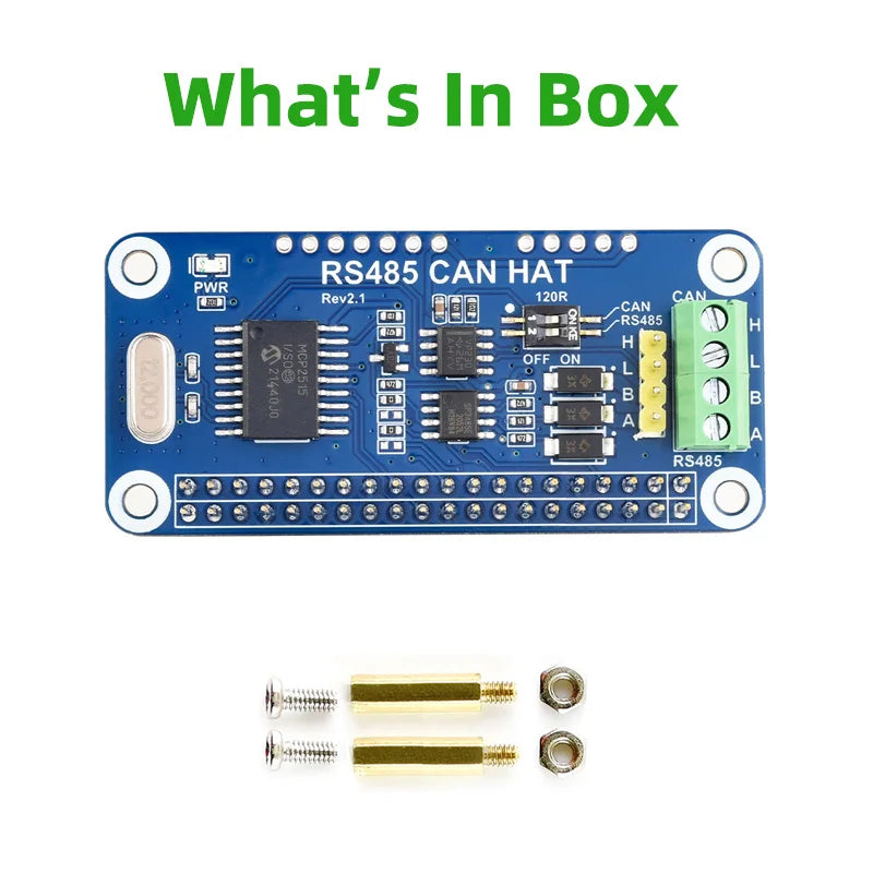 Raspberry Pi RS485- og CAN-HAT med MCP2515