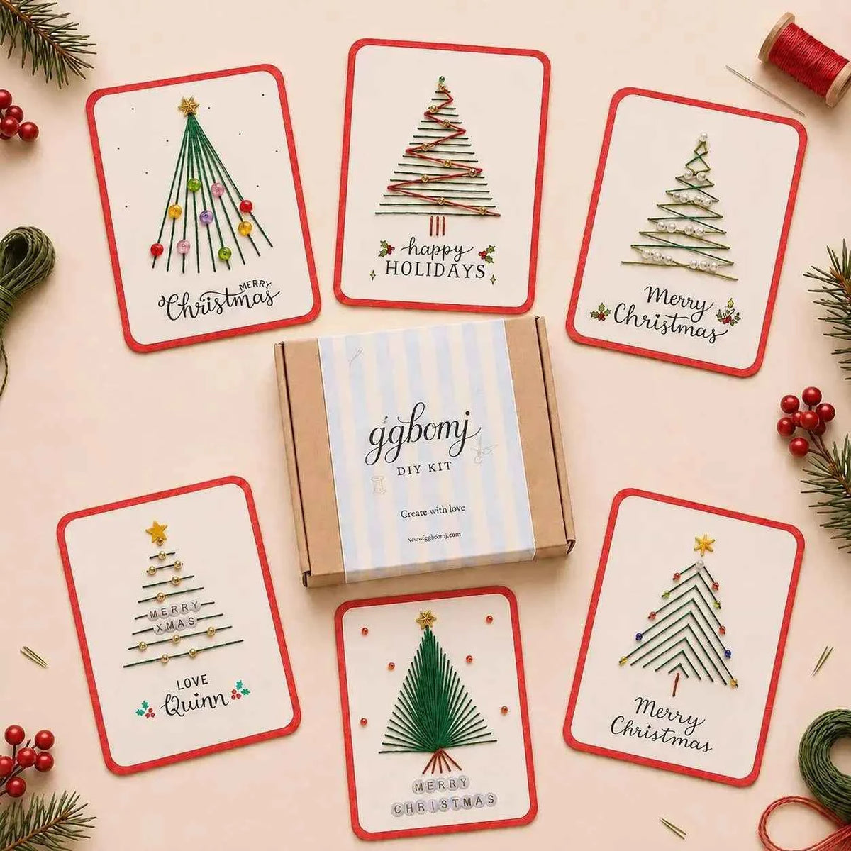 DIY Christmas Card Craft Kit – Design Options