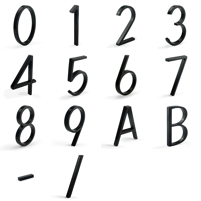 Floating House Number Sign