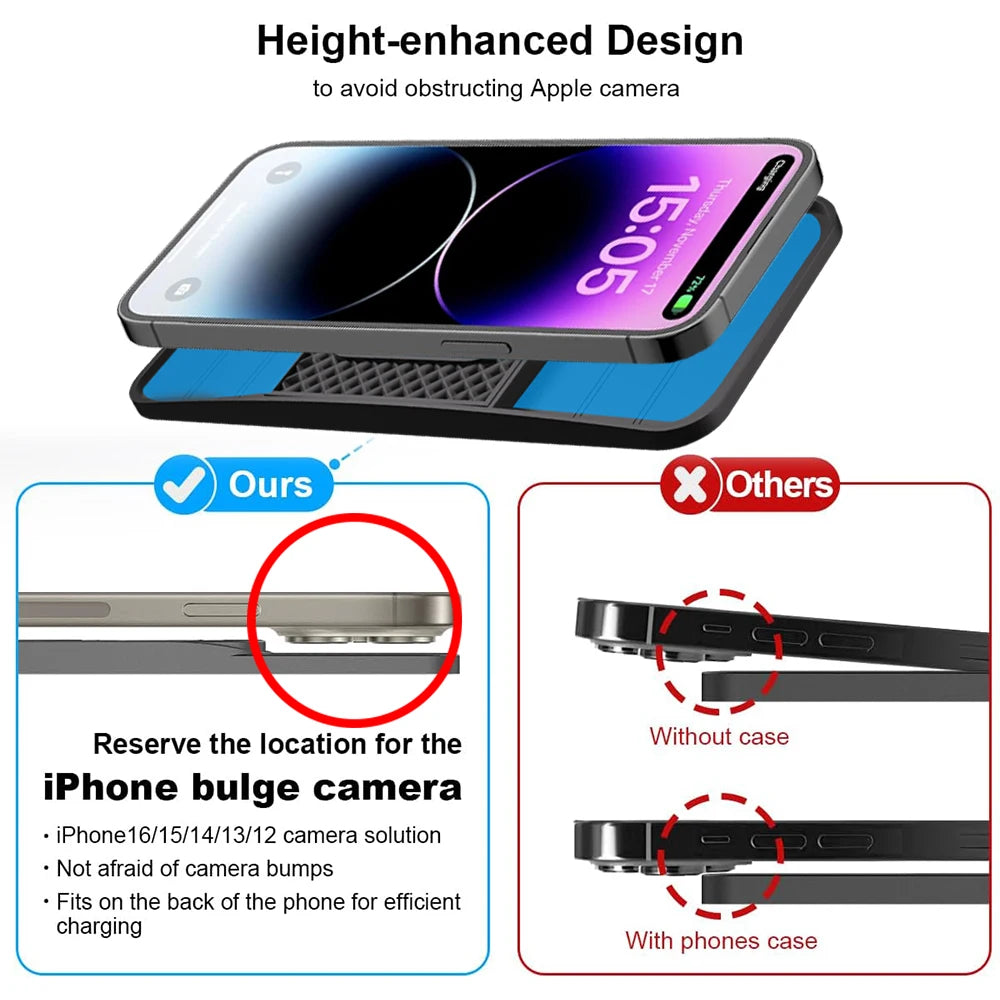 15W Fast Wireless Charging Pad , Non-Slip Rubber Mat for Car Storage, Lightweight USB-Powered Charger Compatible with Phone