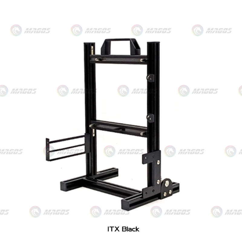Open Frame Aluminum PC Case for ITX/MATX/ATX Builds