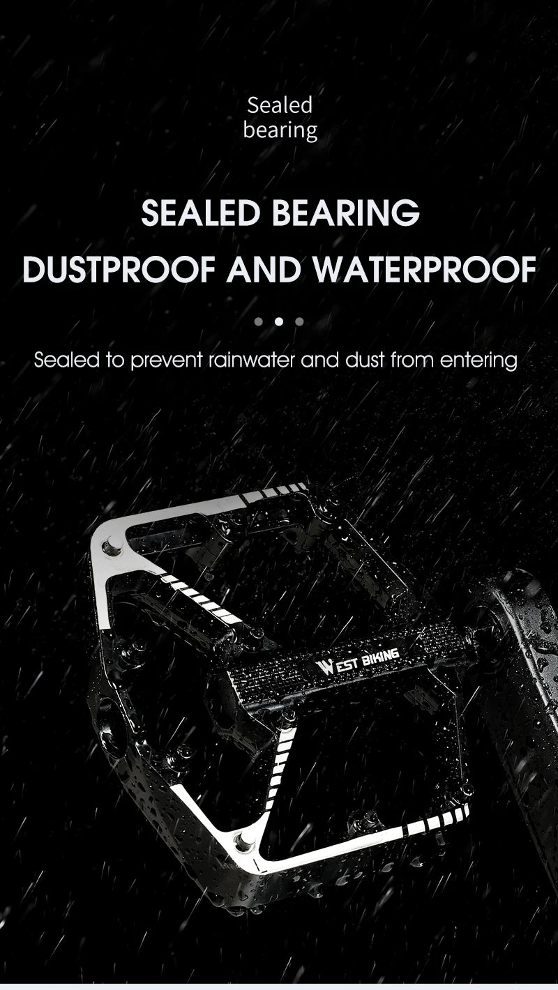 WEST BIKING Aluminium Platform Pedalen — Set