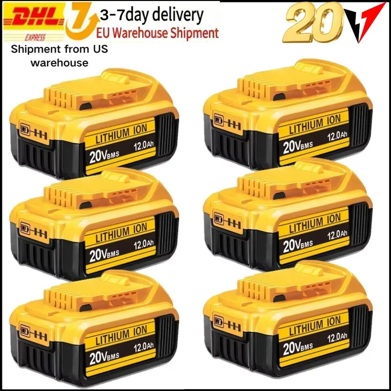 Bateria de Substituição para Ferramenta Elétrica Li-Ion 20V 12.0Ah
